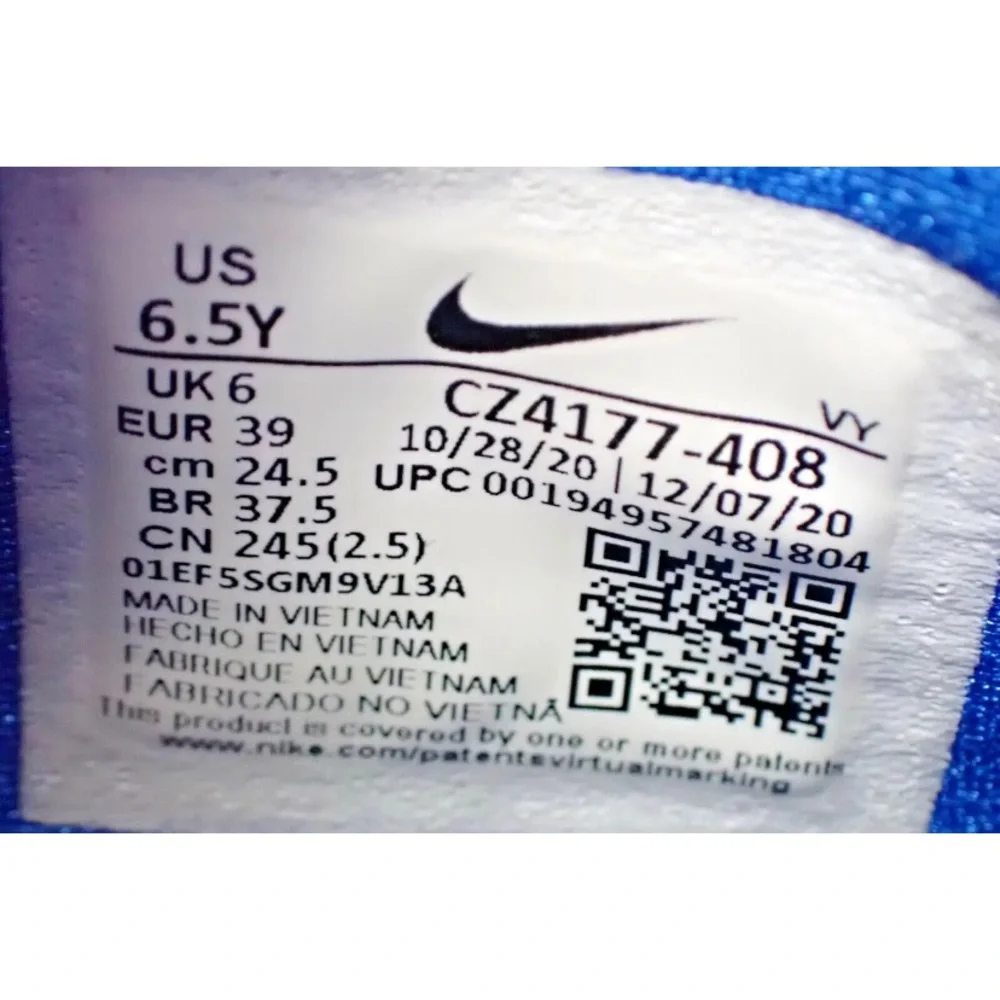 Nike Freak 2 Basketball Shoes SE GS CZ4177 408 Antetokounmpo Blue Sneakers